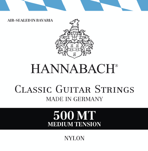 Set Cuerdas Guitarra Clásica Hannabach 500 MT Tensión  Media